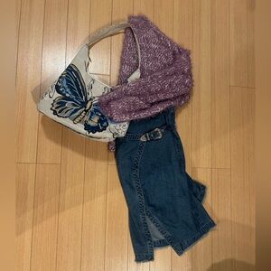 Fluffy Purple Sweater